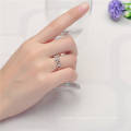 Flower Shaped 925 Sterling Silver Ring (SH-R0390)